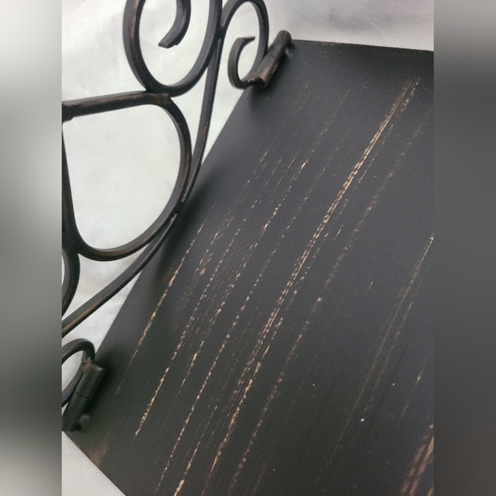 NUEN WELTEN VINTAGE Elegant Black Metal Bookends 1 PAIR - Picture 4 of 6